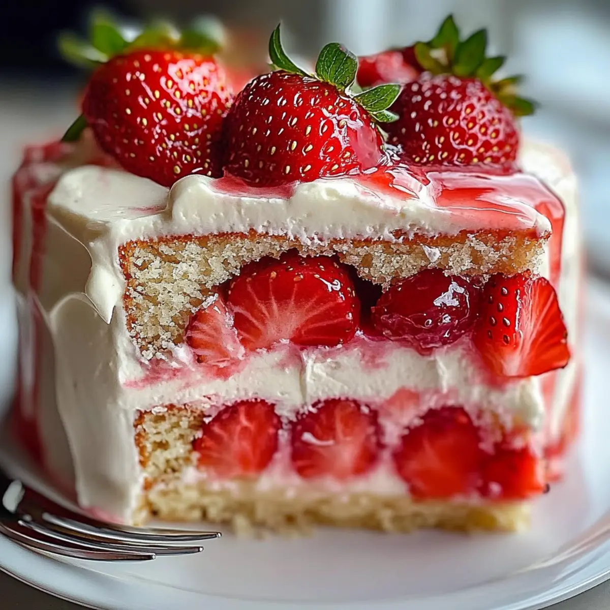 Strawberry Valentine’s Cake