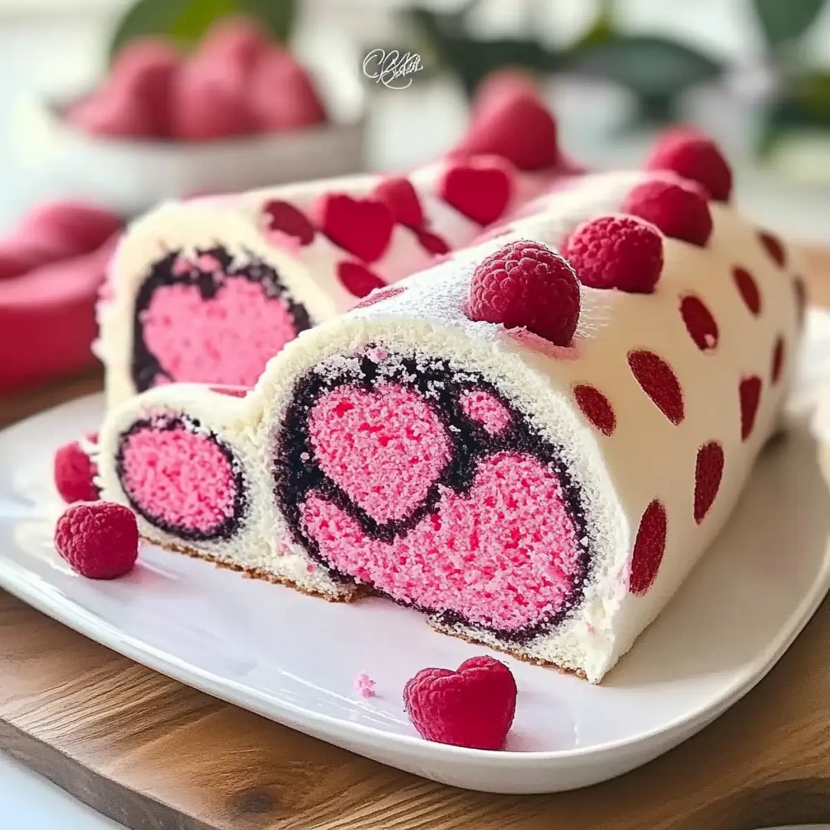 Heart Roll Cake