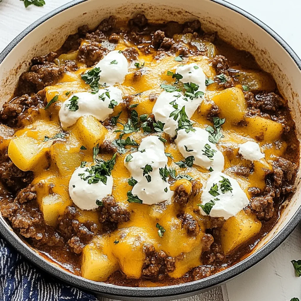 Cheesy Beef and Potatoes