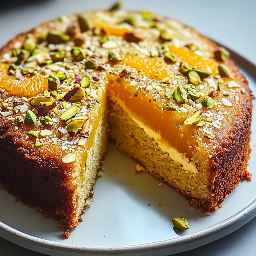 Savor the Delight: Orange, Cardamom, and Pistachio Tea Cake