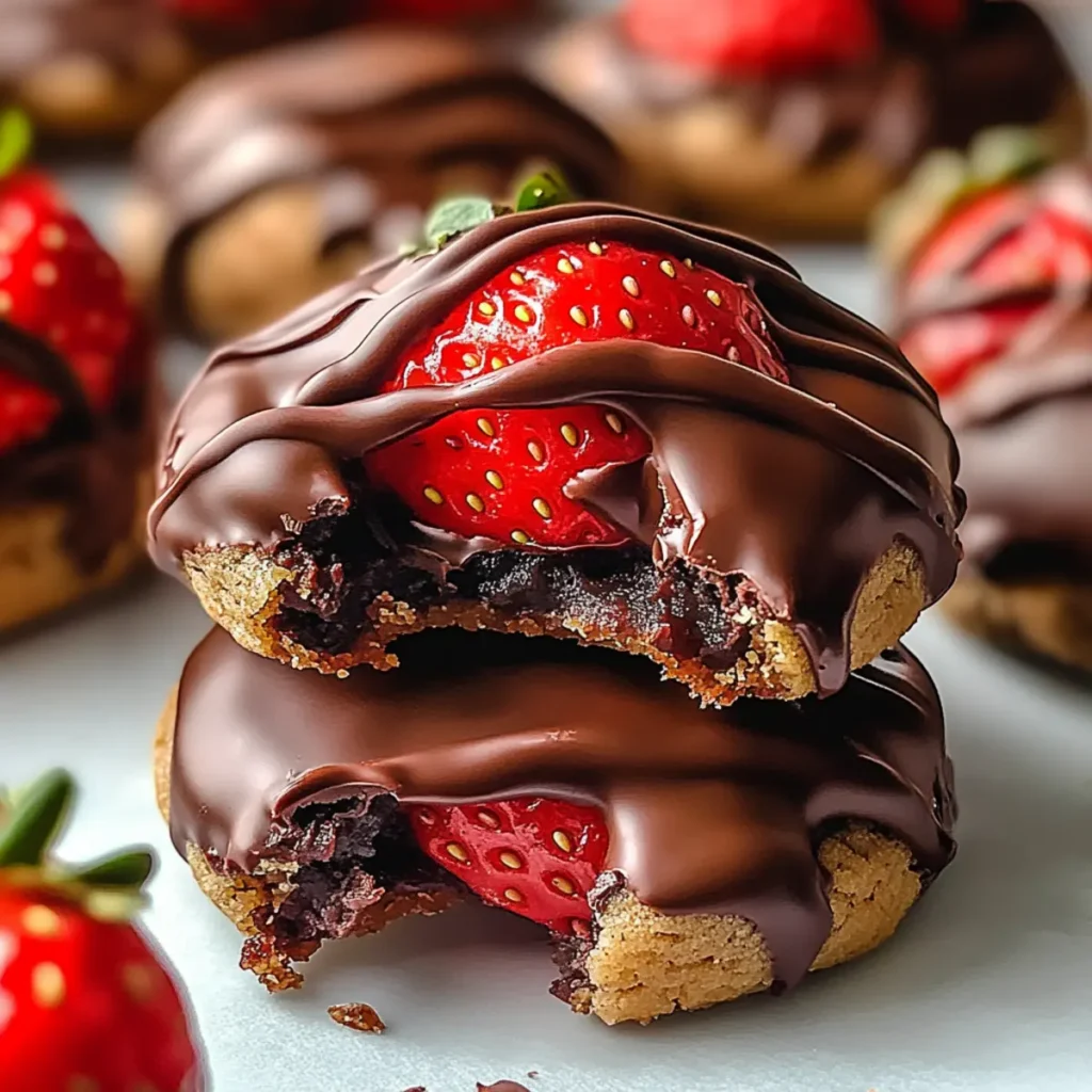 Chocolate Covered Strawberry Cookies