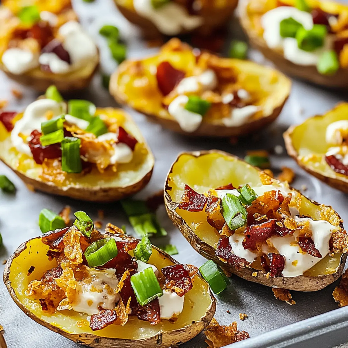 Crispy Loaded Potato Skins