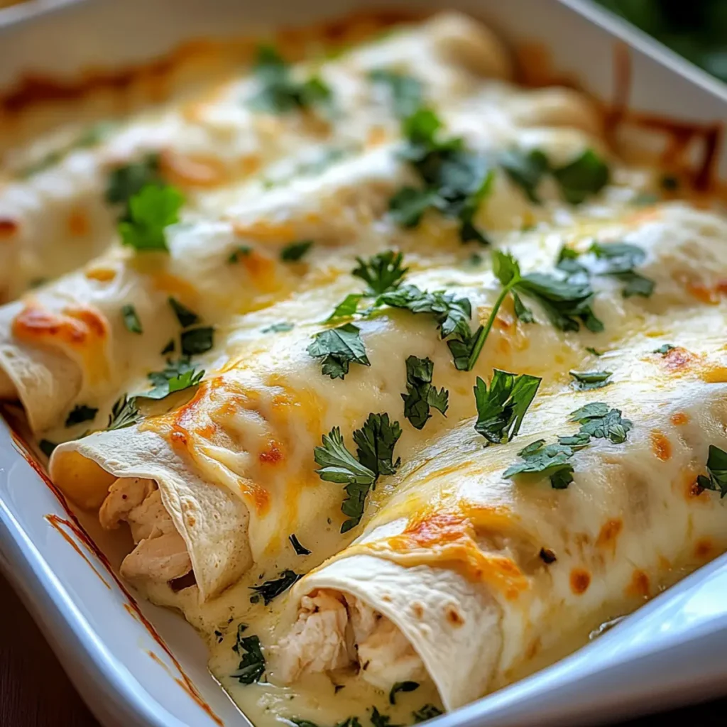 White Chicken Enchiladas
