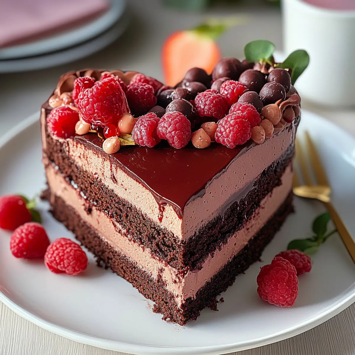 Vegan Heart Shaped Cake