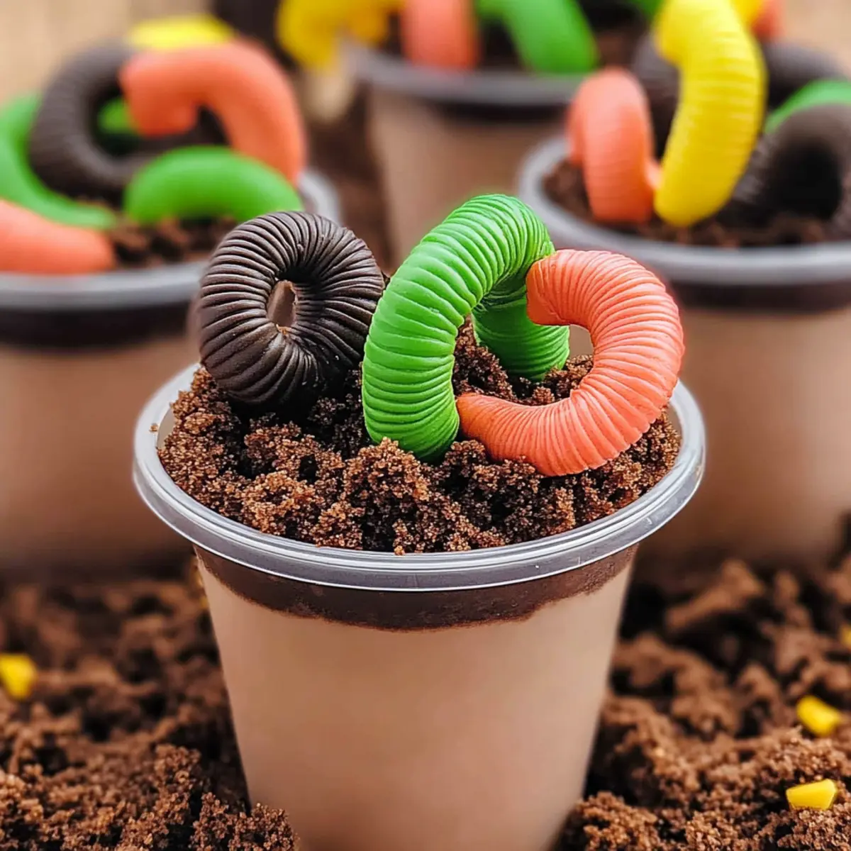 Worms and Dirt Cake Pops