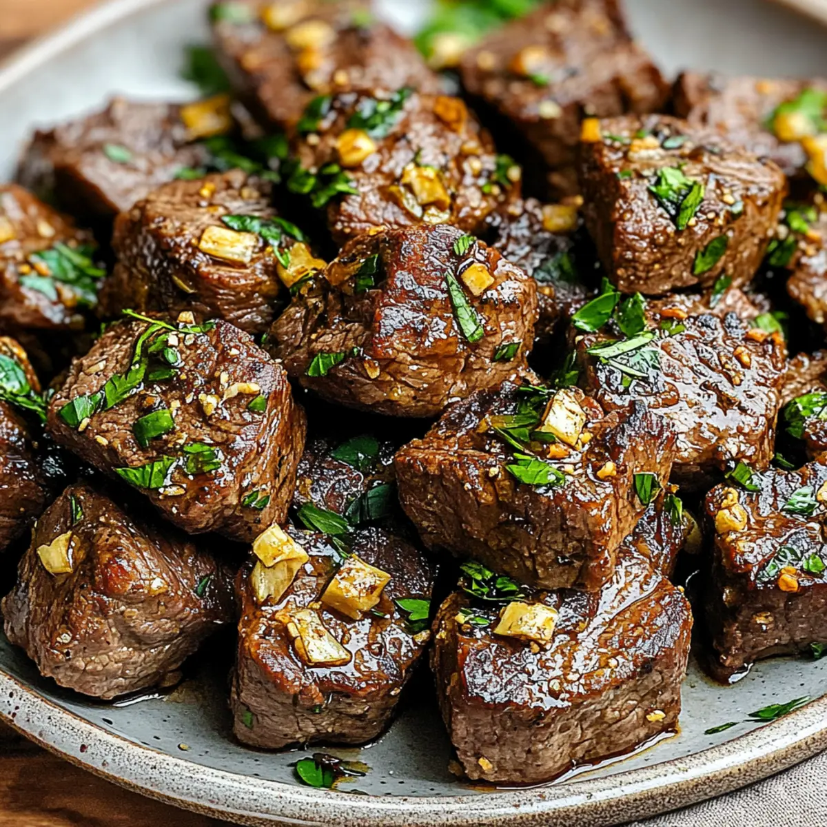 Garlic Butter Steak Bites