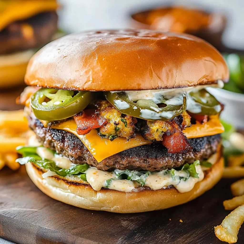 Jalapeño Popper Smash Burger
