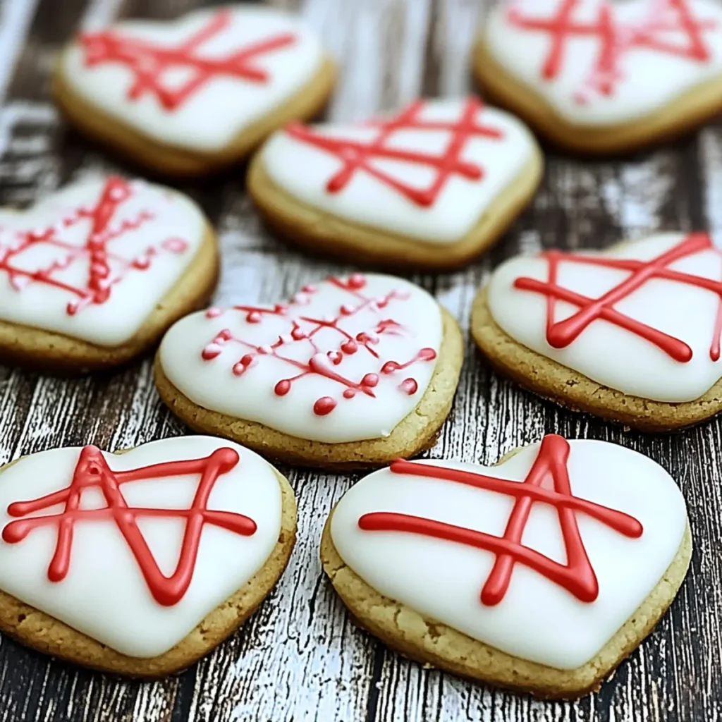 Tic Tac Toe Heart Cookies