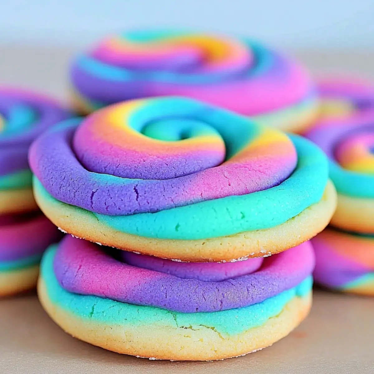 Tie Dye Cookies