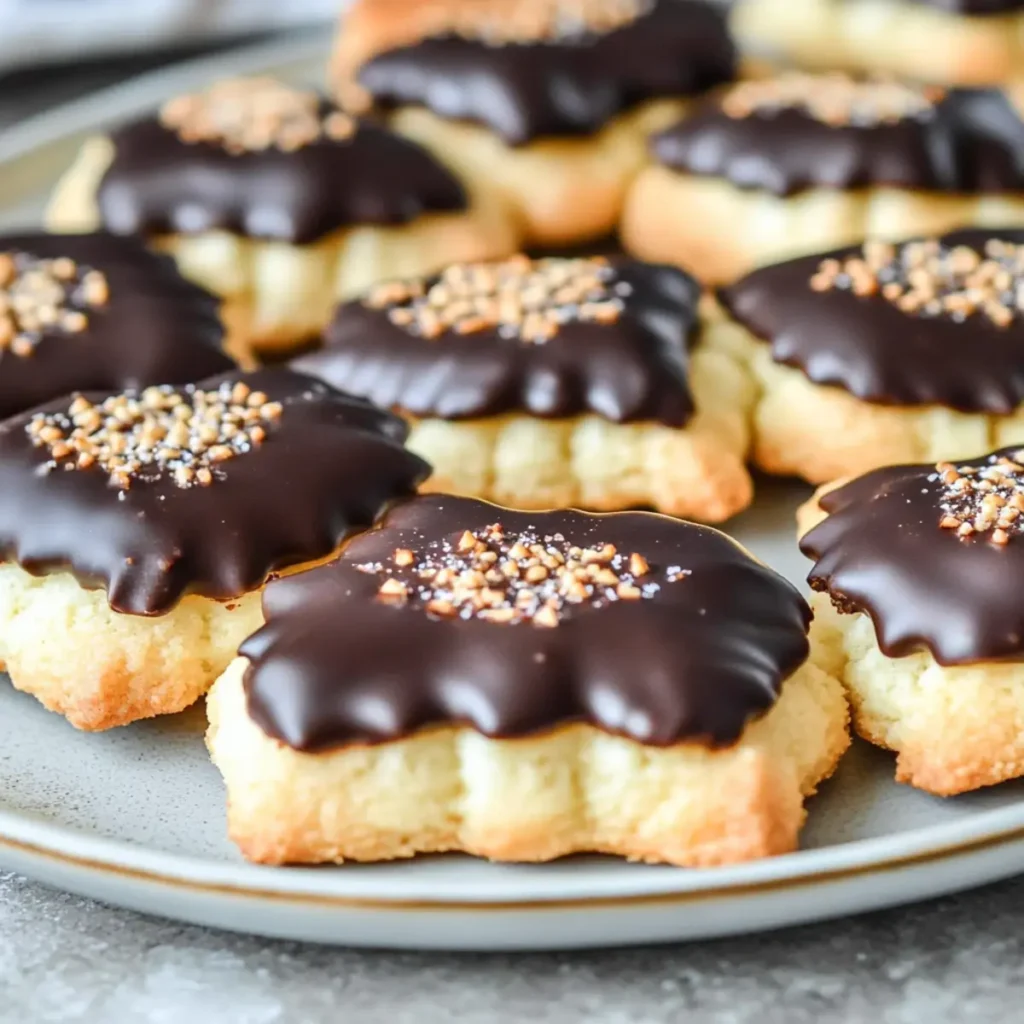 Danish Chocolate Dipped Biscuits