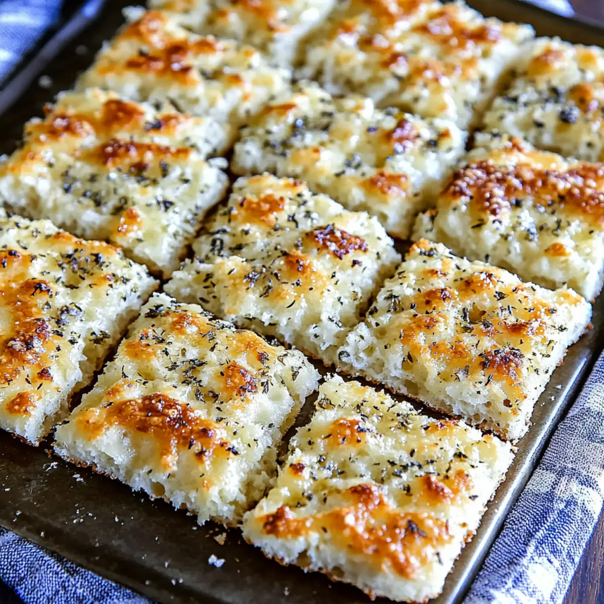 Garlic Parmesan Focaccia Bread
