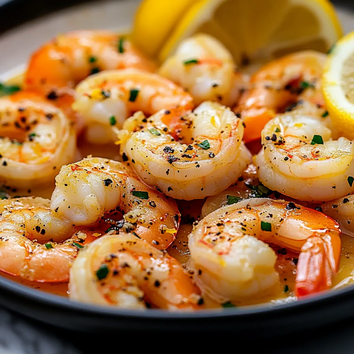 Spicy Lemon Garlic Shrimp