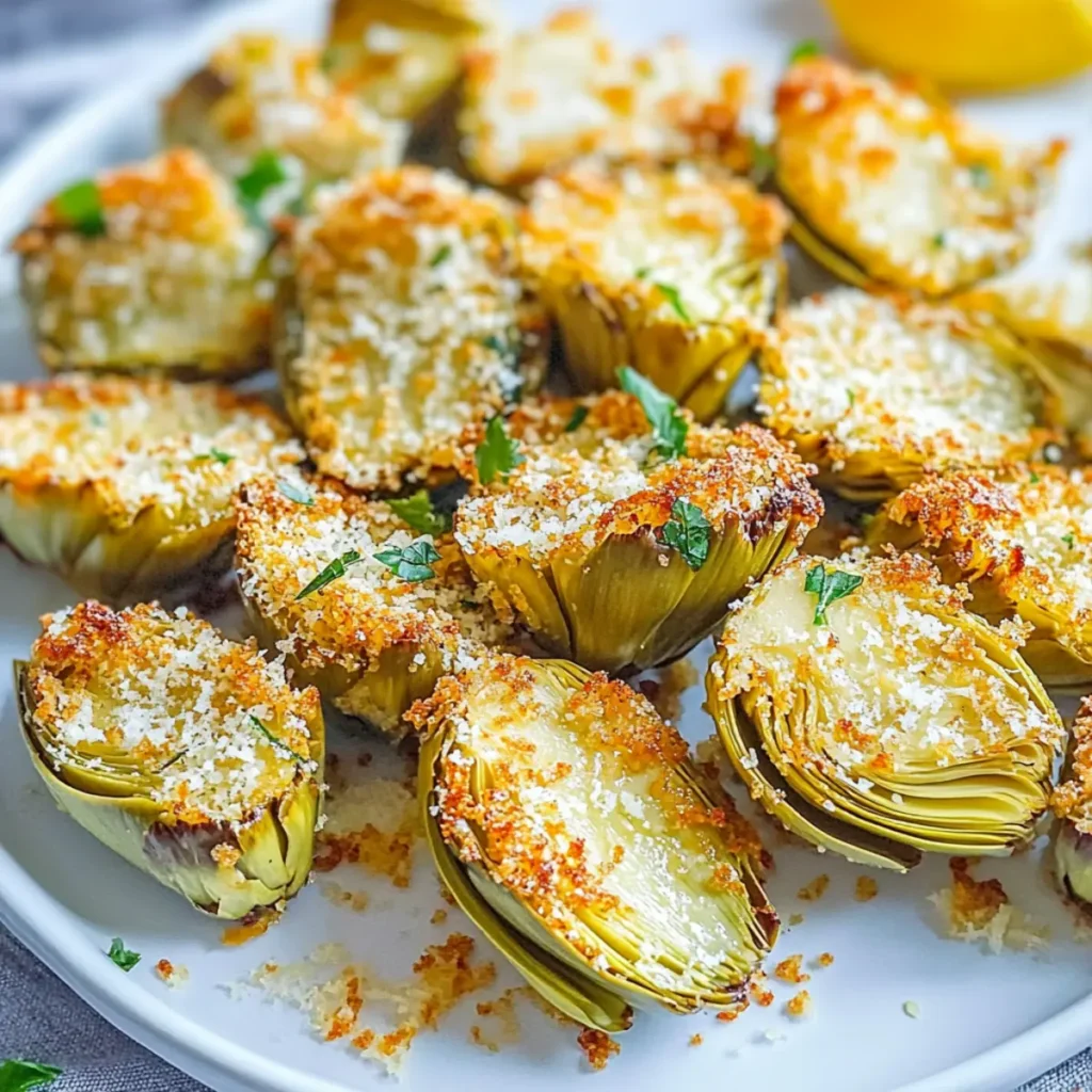 Crispy Parmesan Artichoke Hearts
