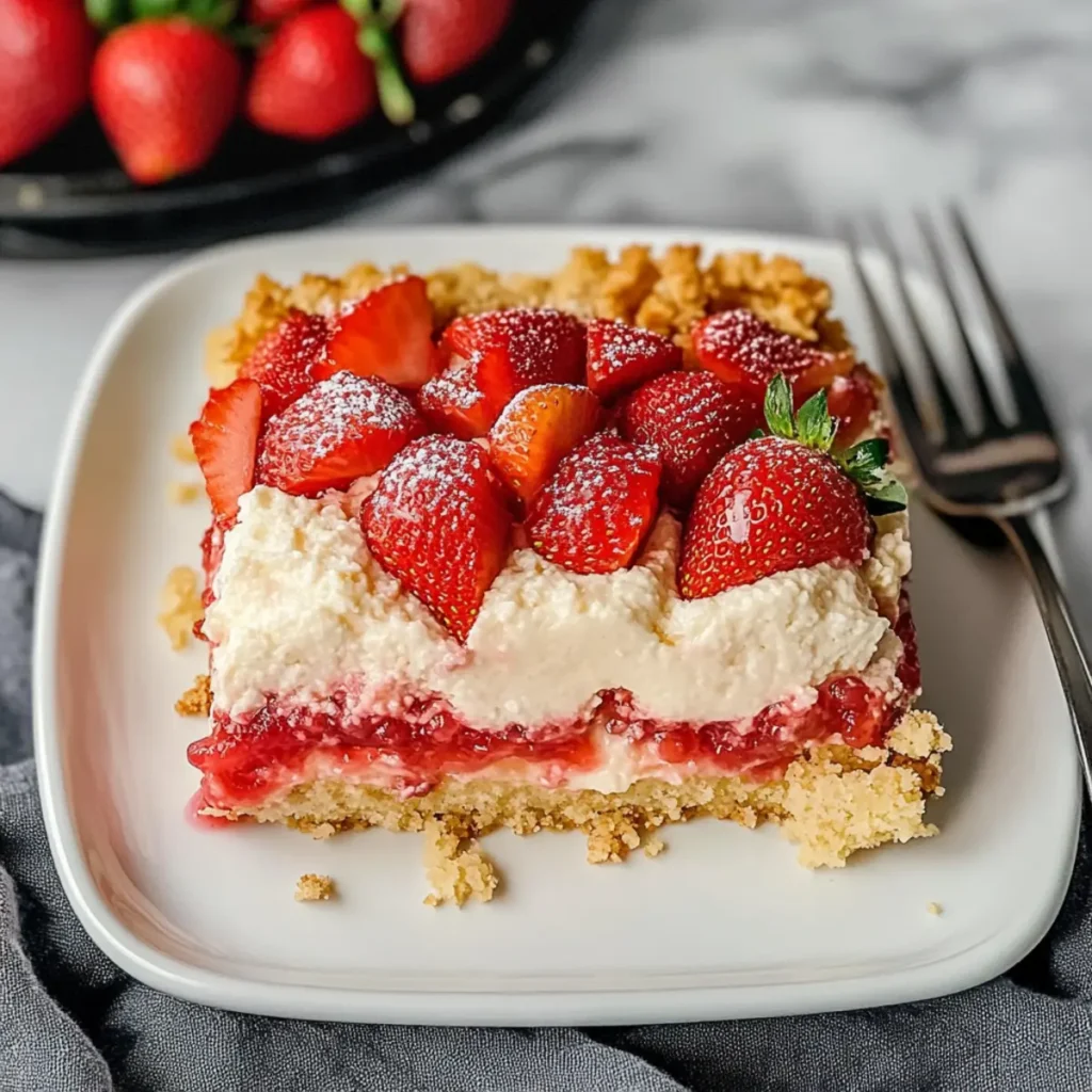 Strawberry Cheesecake Dump Cake