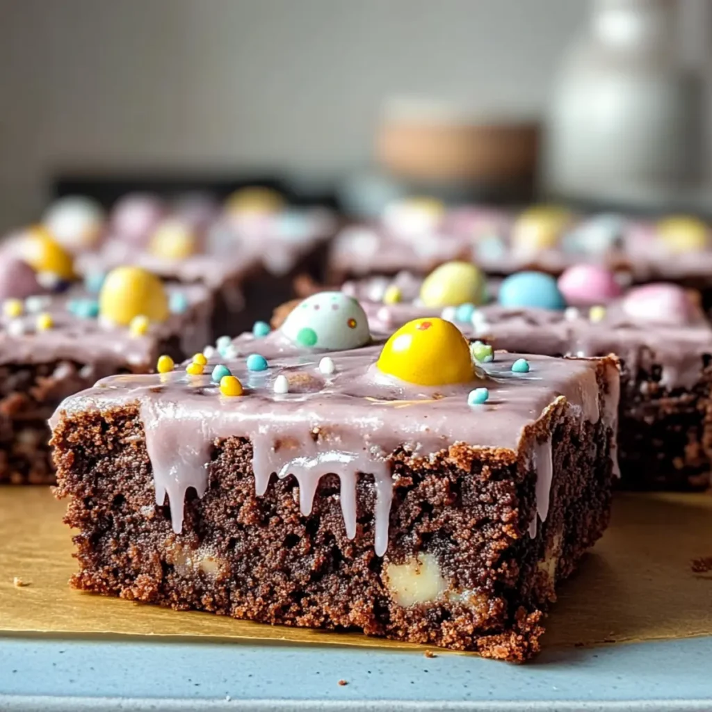 Frosted Easter Brownies