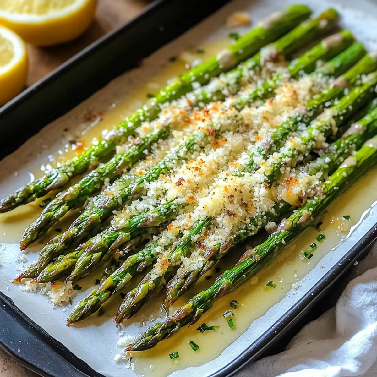 Baked Asparagus with Parmesan Cheese