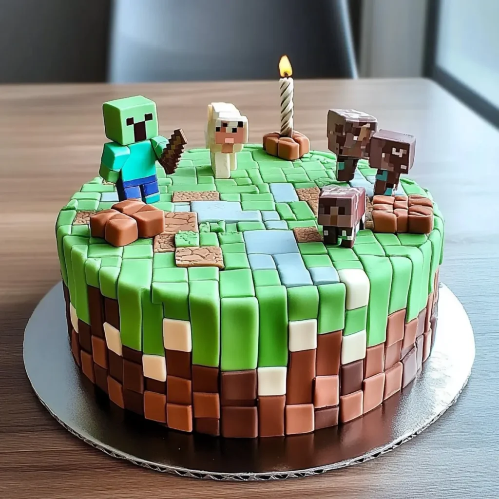 Minecraft Birthday Cake for Boys