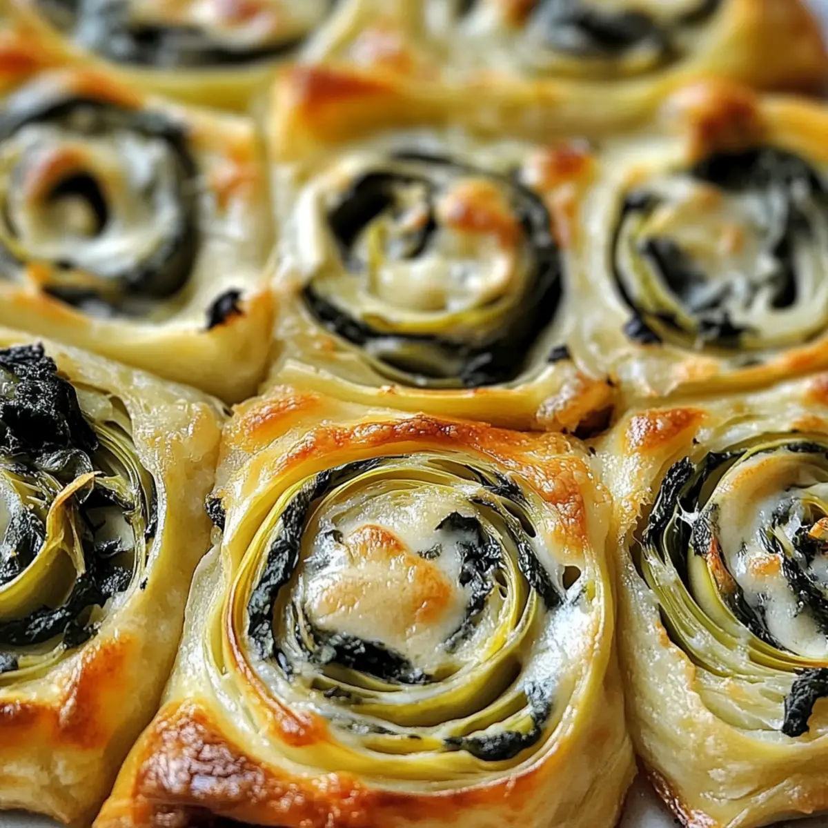 Spinach Artichoke Swirls