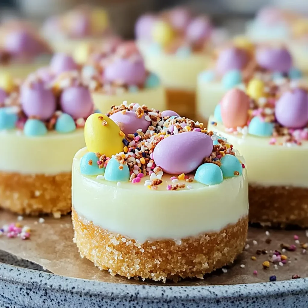 Easter Mini Cheesecakes