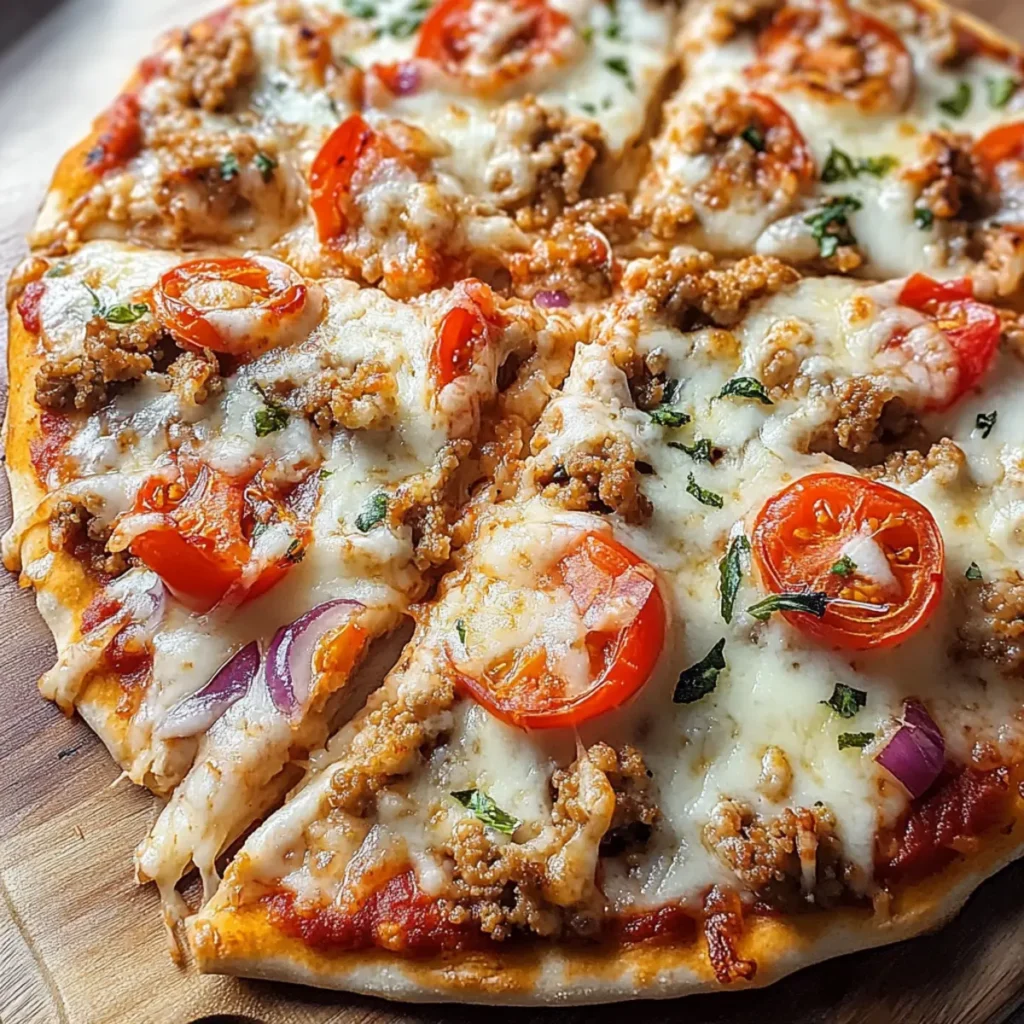 Ground Chicken Pizza Crust